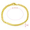 24k Plating Gold Armband Mode Box Hand Kette Armbänder Für Frauen Männer Link Kette Armband Luxus Schmuck