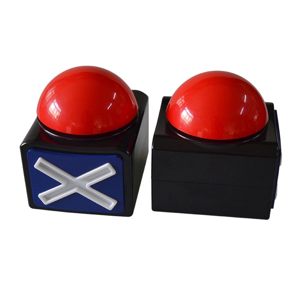 Red Contest Answer Button with Sound and Light Trivia Quiz Got Talent Buzzer Response Buzzers for Contest/Game Show/ Party