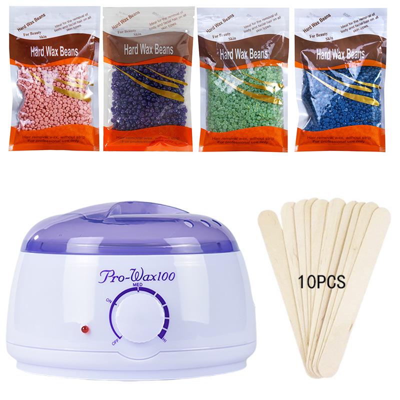 Macchina Terapia Cera Depilatoria 6 Pezzi & Set Manuale Scaldacera 400g