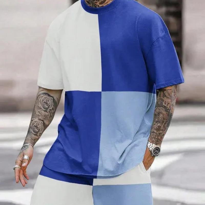 3D Printed Men's Set Summer Everyday Street Men's Short-sleeved T-shirt And Shorts Set Outdoor Beach Short Urban Fashion T-shirt
