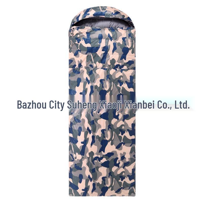 Emergency Multi-Functional Down Sleeping Bag: Portable Woodland Envelope with Zipper