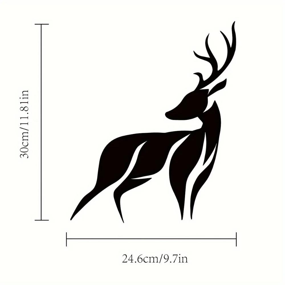 Metallschild mit Hirschmotiv – Perfektes Geschenk für Wildtierliebhaber, von der Natur inspirierte Wanddekoration, elegante Metalldekoration für jeden Raum