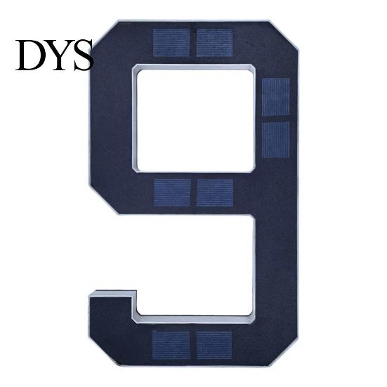 Outdoor House Number Light Solar Address Sign, LED Lighted for Waterproof Sign Outdoor, Auto On/Off, Garden Door Decoration Warm