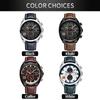 Men Watch Quartz Chronometer Movement Business Casual Wrist Watch