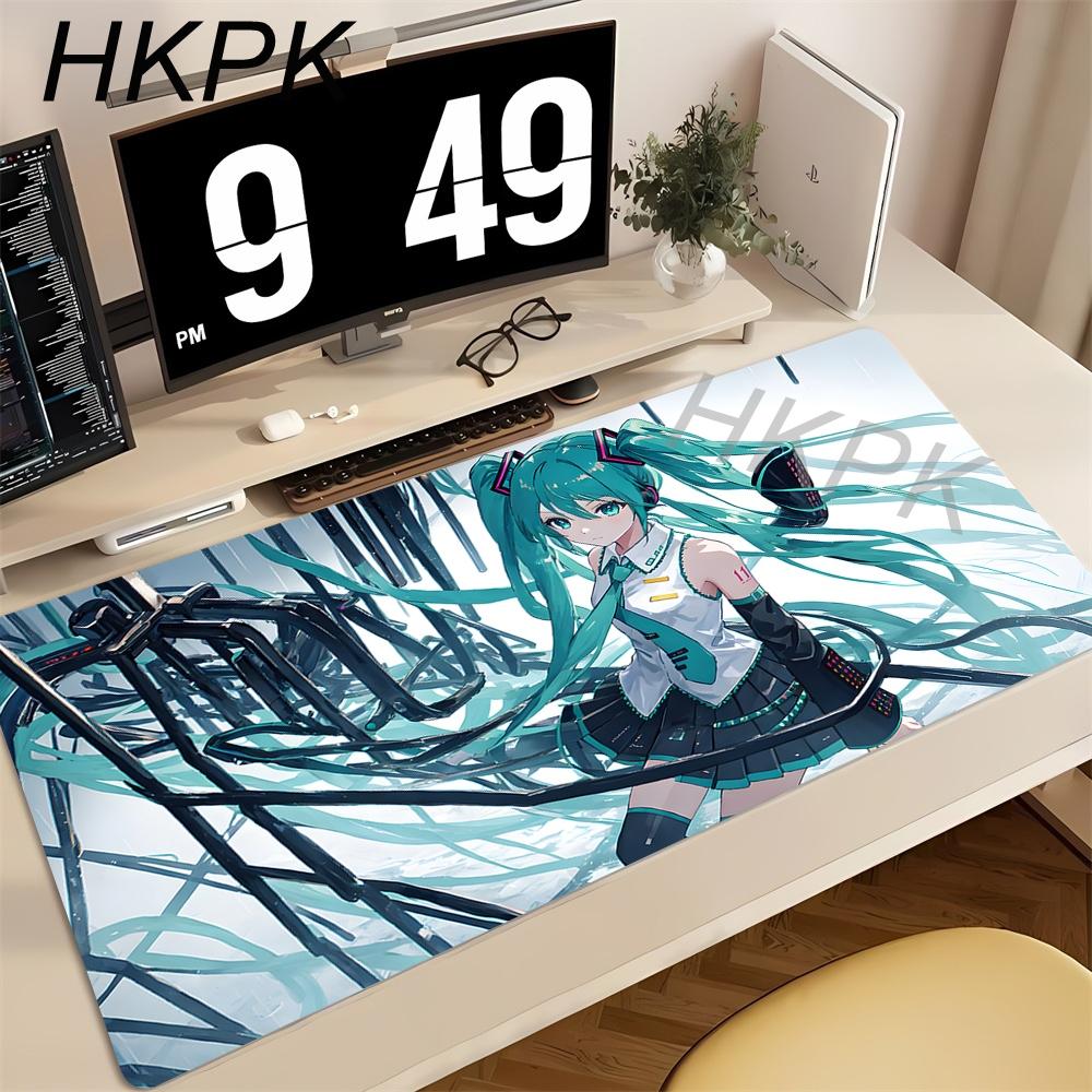 HHatsunes Miku Mouse Pad Desk Protector Mousepad Cartoon Anime Rubber Gaming Mausepad Keyboard Mats Gamer Kawaii Cute Deskmat