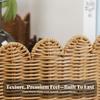 Woven Storage Basket with Rim Decorative Box Practical