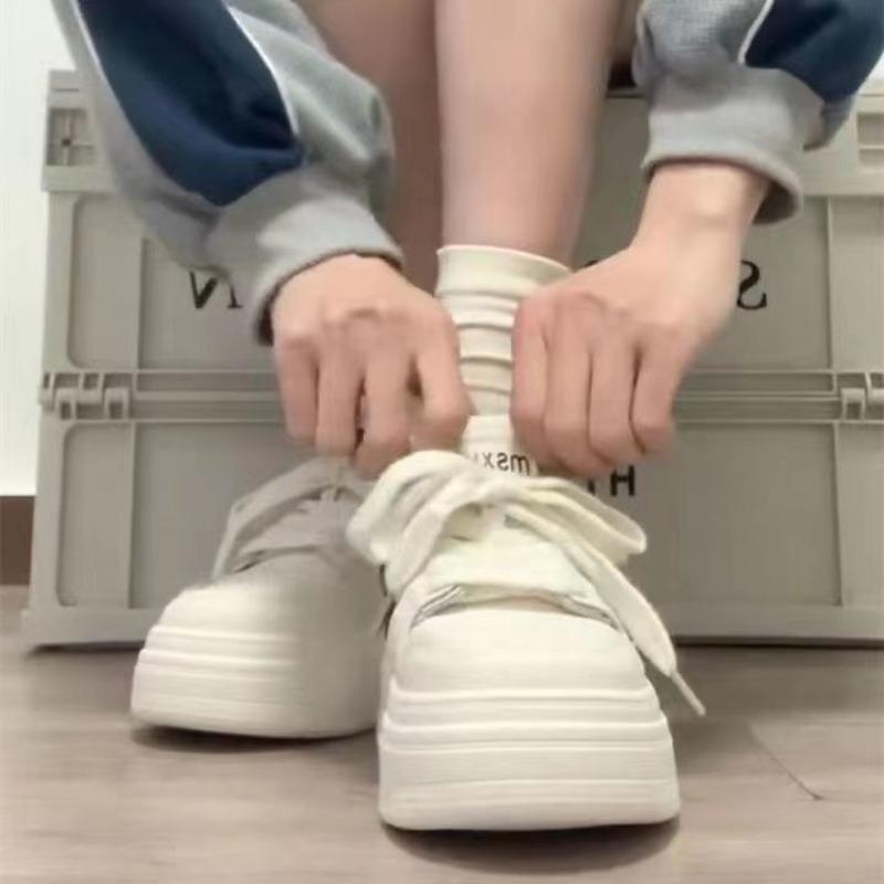 Zhao Ruth Autumn Little White Shoes New Platform Original Height Increase Versatile Leisure Campus Board Shoes Sports