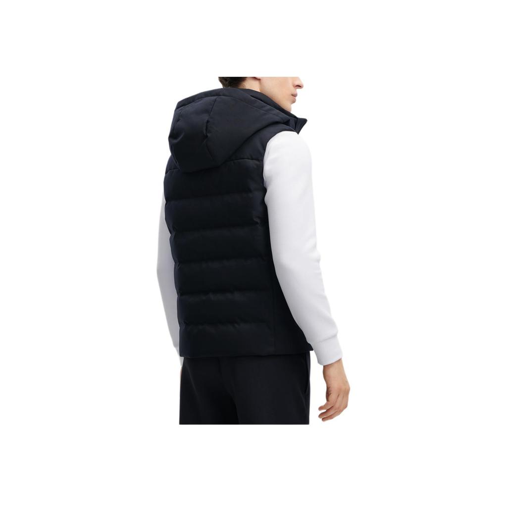 Fila 2023 Winter New Simple Fashion Basic Warm Hooded Down Vest Men Tops Legendary-Blue F11M341902F-NV