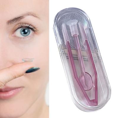6Pcs/Set Colorful Contact Lens Remover Inserter Tool Case Set Contact Lens Applicator with Soft Tip Contact Lens User Supplier
