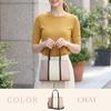 Clelia Bellezza CL-23310 2-Way Mini Tote and Shoulder Bag, Chai
