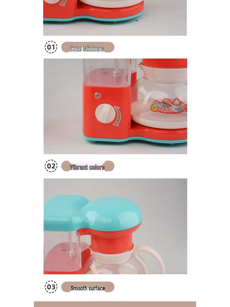 Set de Joc cu Aparate Educative pentru Copii: Storcător, Blender, Mașină de Pâine cu Sunet și Lumină