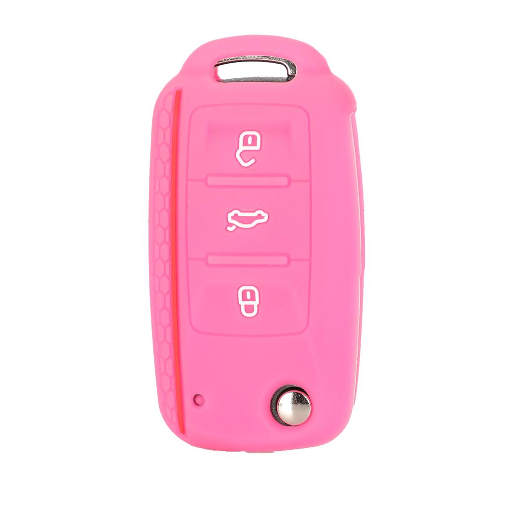 Jingyuqin Silicone Keyless Remote Cover For VW Caddy Golf Jetta Polo Passat Scirocco Tiguan For Skoda Octavia Seat 3B