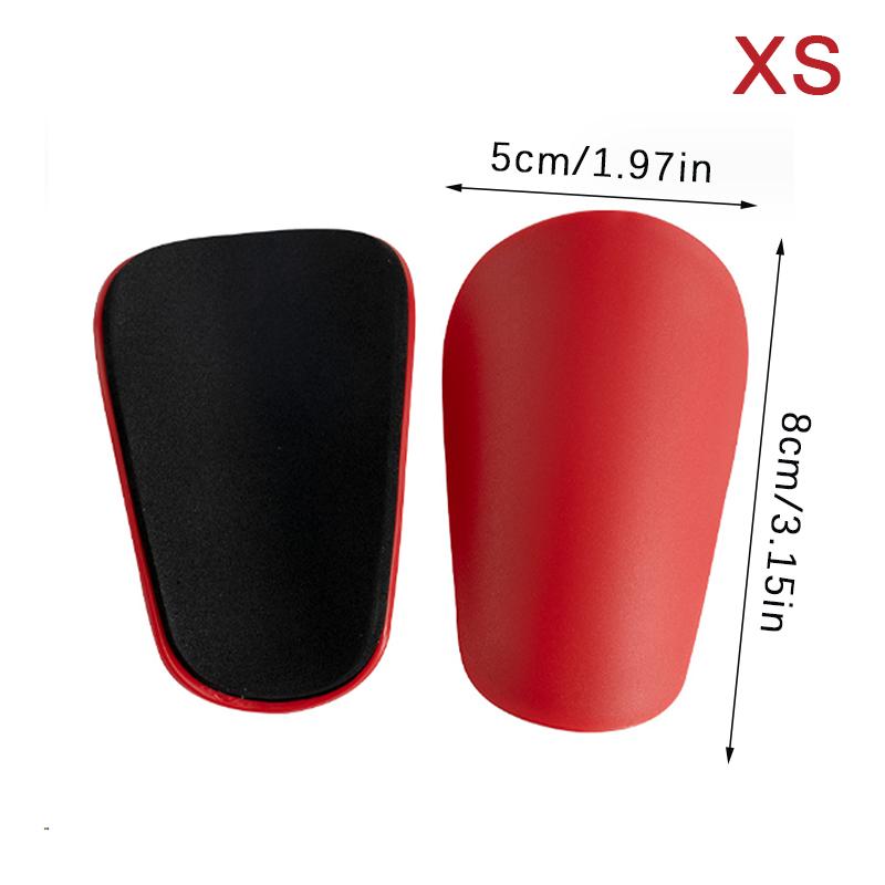 

1 пара пластиковых футбольных щитков для голени, защита для ног для детей и взрослых, дышащая защита для голени, защита ног S красный