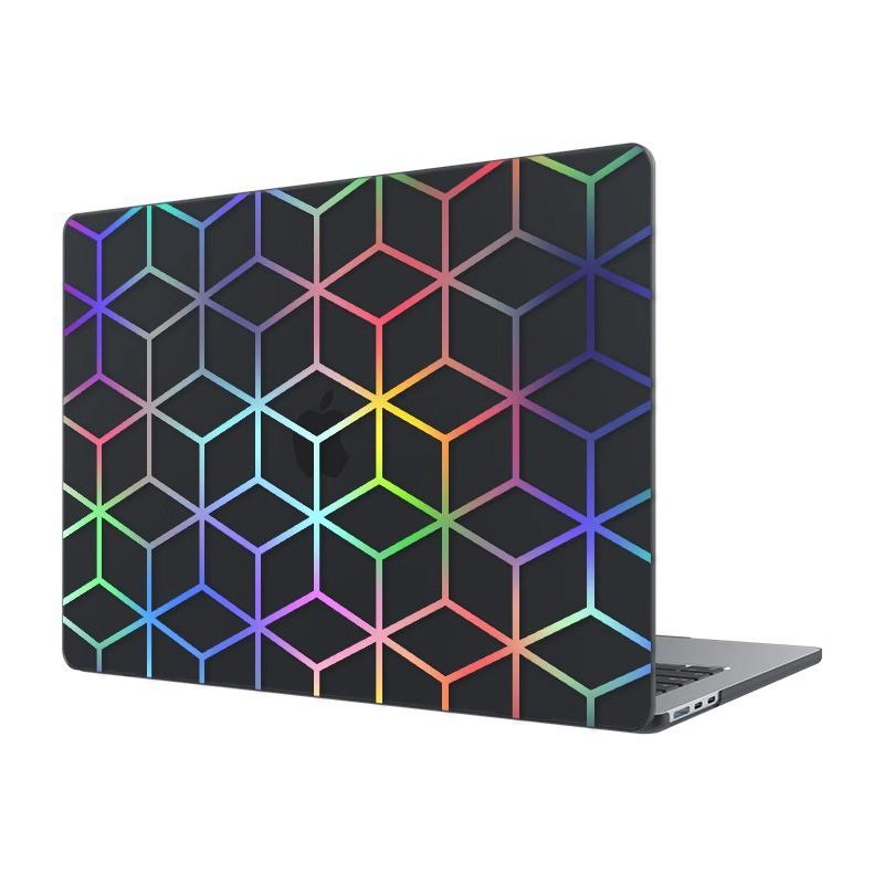 Hard Shell Laptop Case MacBook Air 13.6 15.3 Pro 14 16 Inch - Laser-Effect Holographic Design Protective Cover