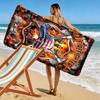 Firefighter Print Beach Towel, Large Soft Quick Dry Towel for Beach Camping Swimming