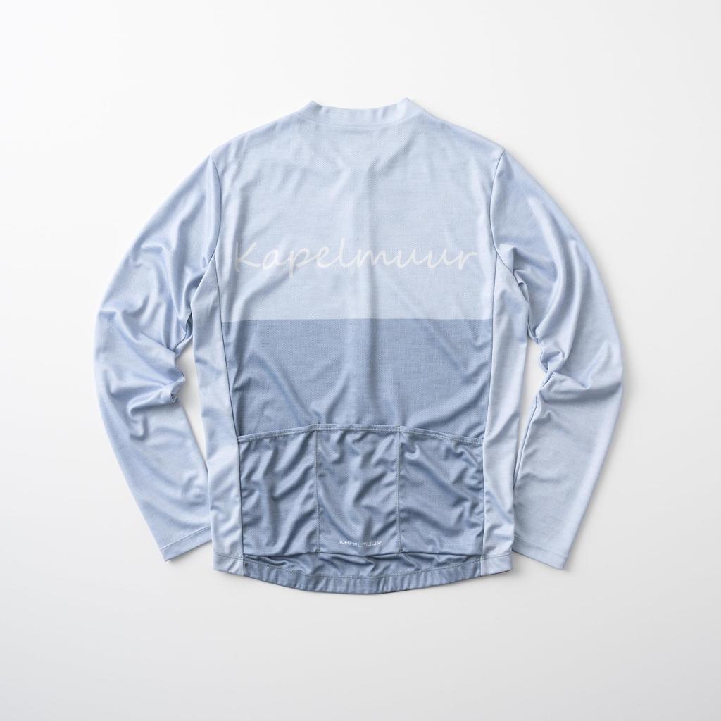 Kapelmuur Cycling Long Sleeve Printed Long Sleeve WL Jersey, Jersey, Cursive, Gray,