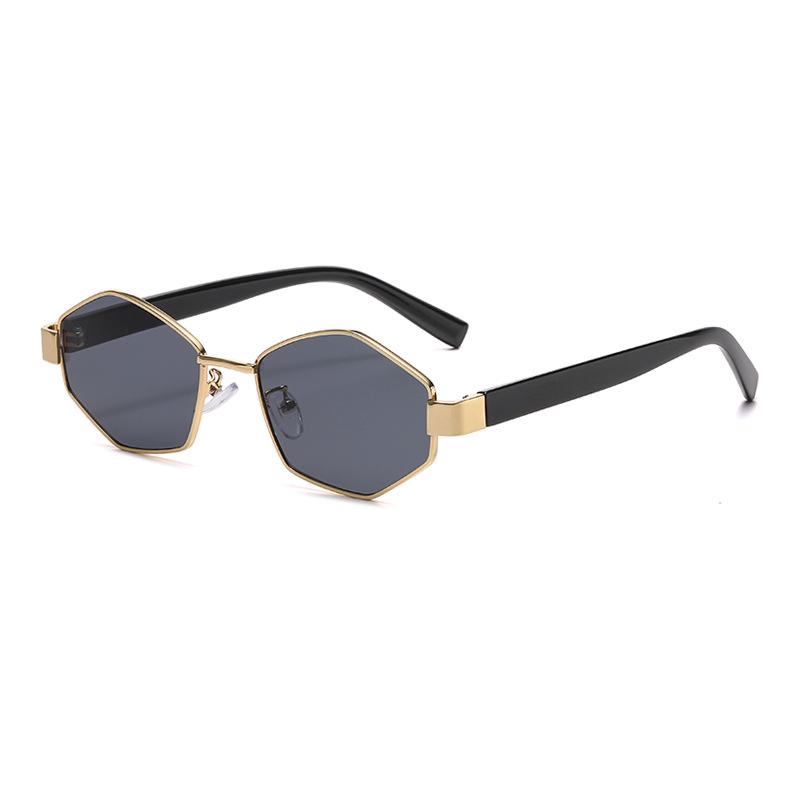 2025 Women's Fashion Polygon Metal Sunglasses - European & American Influencer Style