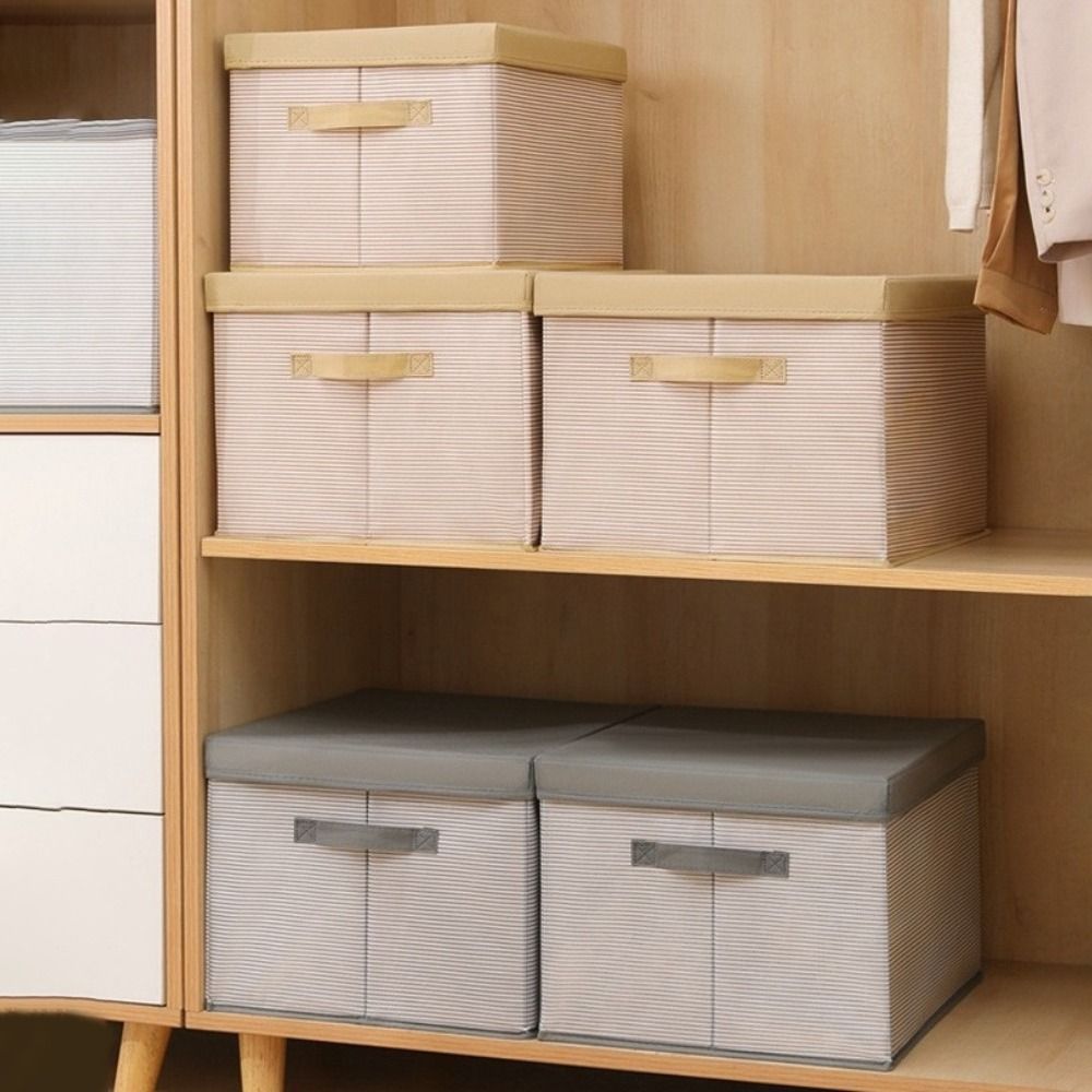 Dust-proof Cover Clothes Storage Box Large Capacity Toy Storage Box  Home Furnishings