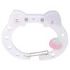 Stylish Colorful Carabiner Clip Keychain Bag Charm Acrylic Pendant for Backpack Handbook Accessories for Students