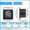 Ventilador de Exaustão Industrial de 6 Polegadas com Motor de Cobre Proteção Térmica Estrutura Metálica para Ventilação de Garagem Oficina e Armazém