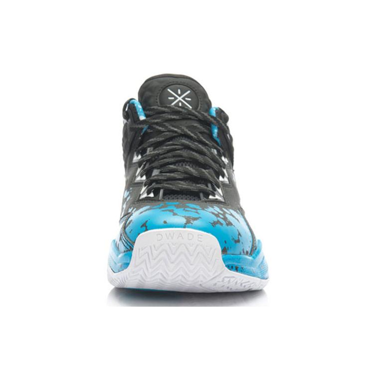 New LiNing WOW 3 Cushioning Mid-Top Basketball Shoes Unisex Blue Black ABAJ013-44