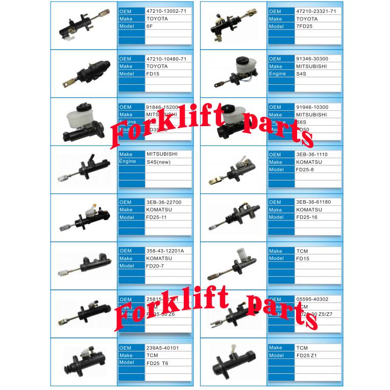 Komatsu forklift parts FD15-16/17th generation brake master cylinder 3EB-36-31281