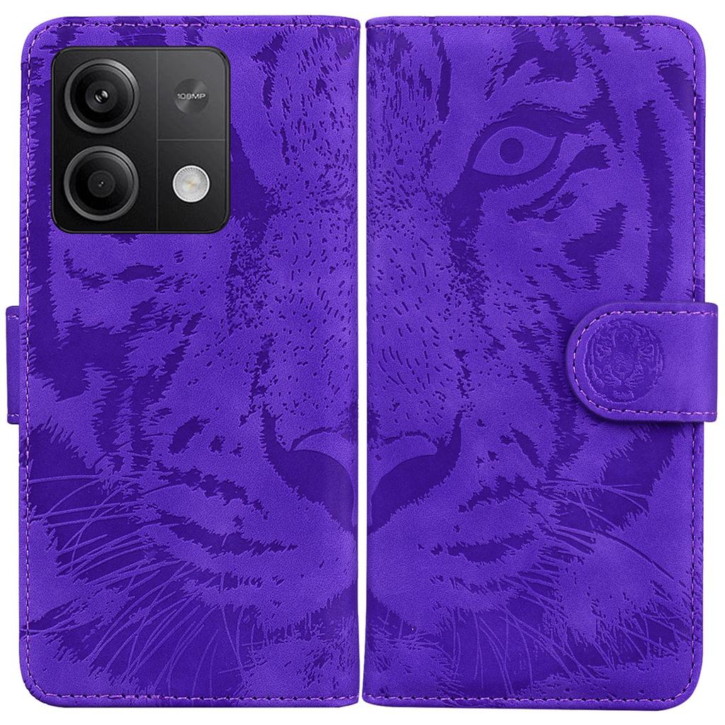 For Xiaomi Redmi Note 13 5G/Note 13 5G (China) Leather Wallet Case Tiger Pattern Cover