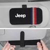 Car Sun Visor Sunglass Storage Bag Felt Glasses Storage Tools Accessories For Jeep JK Renegade Patriot Wrangler Cherokee Compass