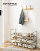 3-Tier Shoe Shelves Metal Shoe Racks 12-15 Pairs of Shoes, Stackable Shelf, for Living Room, Bedroom,