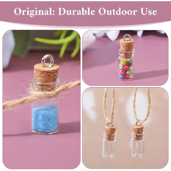 20 Pcs Mini Glass Bottles with Cork 1ml Capacity Clear Tiny Glass Bottles ing Message Bottle DIY Art Craft Storage Small Jars for Home and Holiday