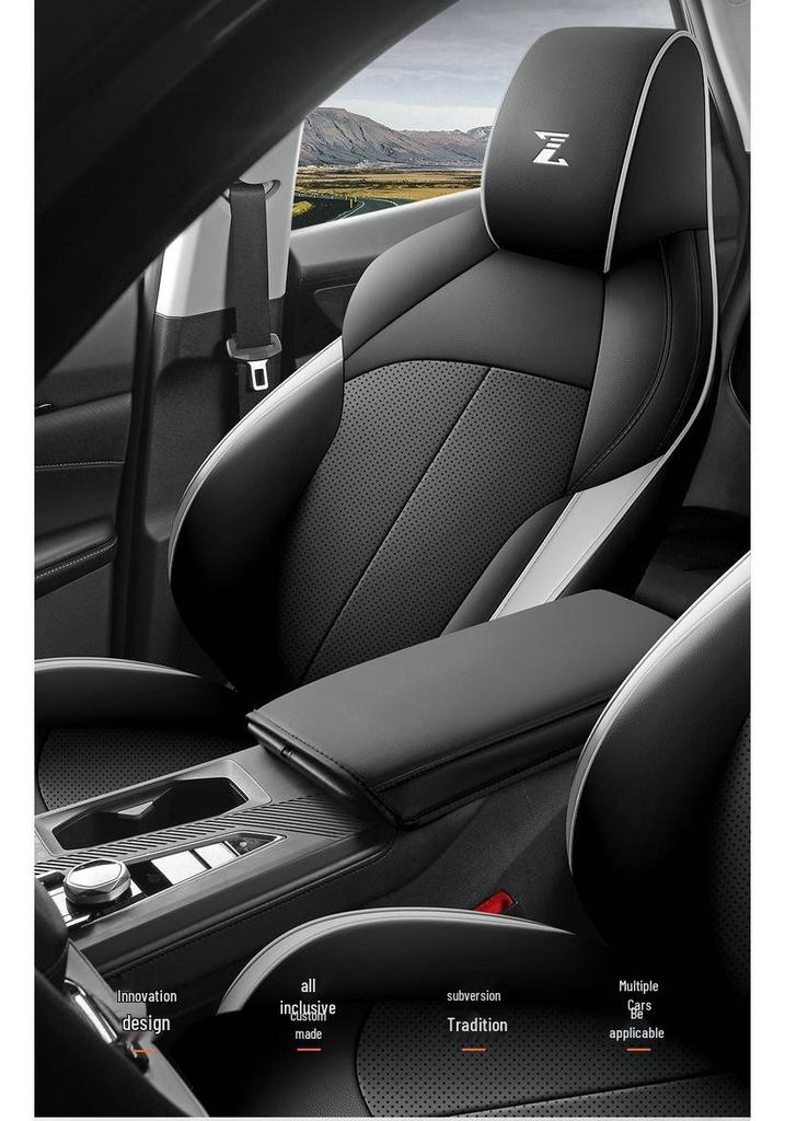 Premium Perforated Leather Car Seat Cushion for Oshan Z6 - All-Season Comfort Model