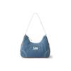Lee Fabric Hobo Bag, One Shoulder Handbag Women's Light Blue/Dark Blue LE250110M