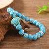 Trending 8mm Beaded Turtle Bracelet - Handmade Round Beads Design