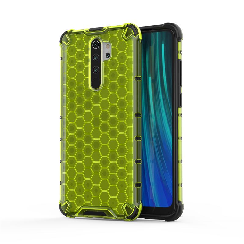 Shockproof Transparent Case For Redmi Note 8 Pro Honeycomb Armor Clear Case For Redmi Note 8 Pro Case Cover For Redmi Note 8 Pro