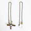 2pcs Ceiling Fan Pulling Rope Bulbs Fan Pull Set Beaded Ball Extension Chains Chandelier Lighting Accessory 4 colors