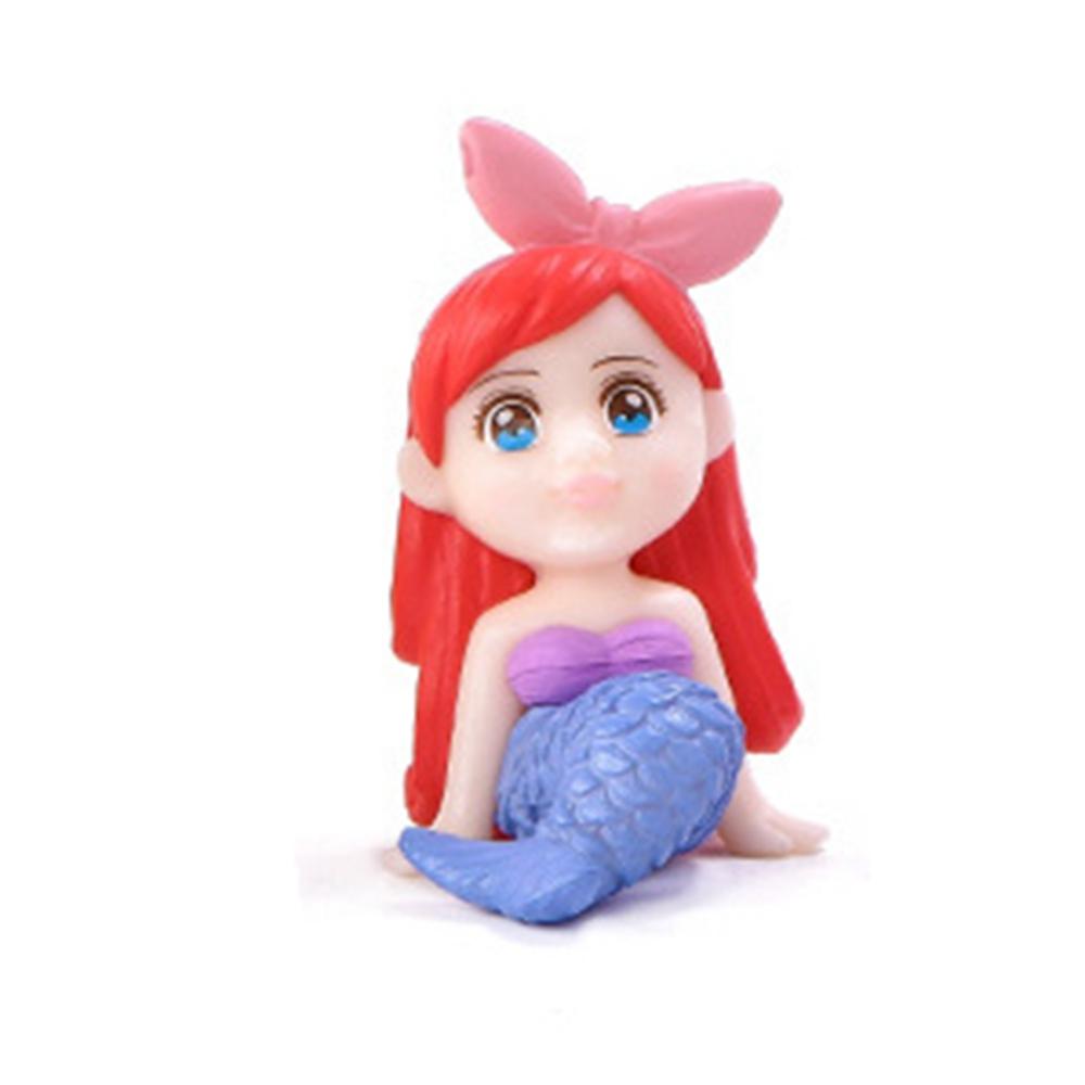 Lovely Mermaid Miniature Figurine Micro Landscape DIY Aquarium Small Fairy Garden Decorative Table Craft Home Accessories