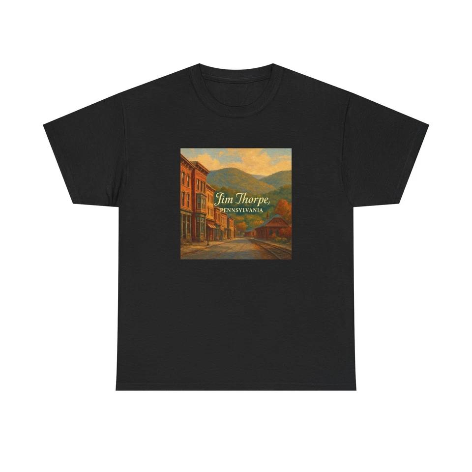 Unisex Adult T Shirt Jim Thorpe Pennsylvania Mountain Town 4XL