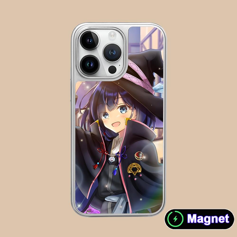 Wandering Witch Saya Phone Case for iPhone 17 16 15 14 13 12 11 Air Pro Max Plus Electroplated Silver Magsafe Cover