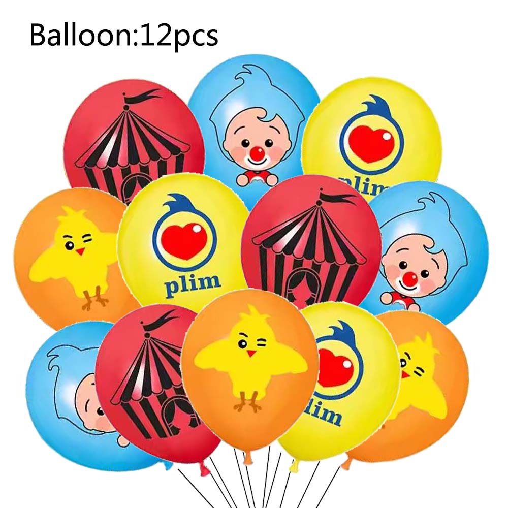 Circus Theme Clown Birthday Party Decoration Tableware Cup Plate Balloon Backdrop Baby Shower Kids Birthday Party Supplies Toy