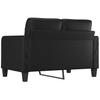 Vidaxl 2-Seater Sofa, Black, 120 Cm, Faux Leather