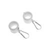 Weather Resistant Flag Mounting Clips Aluminum Alloys Smooth 360 Degree Rotation Outdoor Decoration Hardware