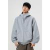Mens Womens Loose Solid Hooded Zip Up Cardigan Vintage Casual Sweatshirt Jacket