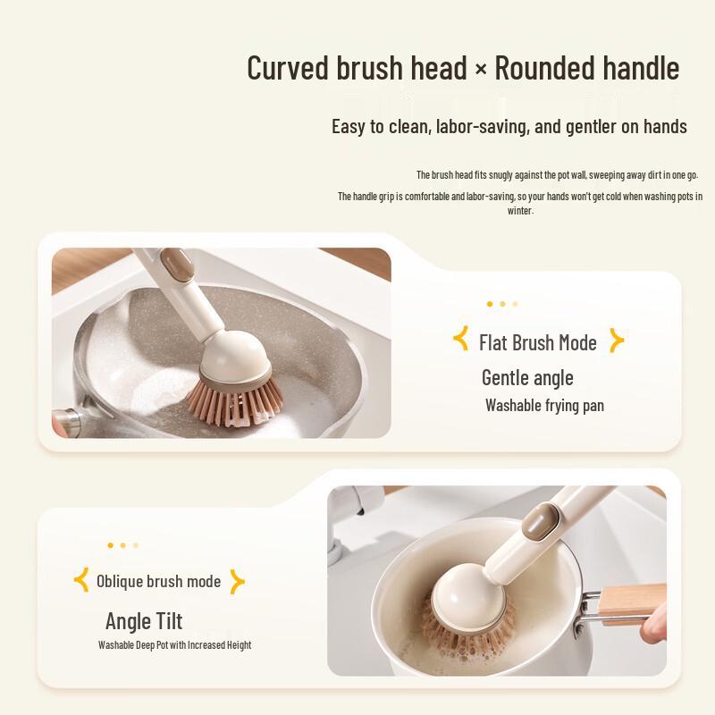 BEAR Portable Suction Cup Pot Brush