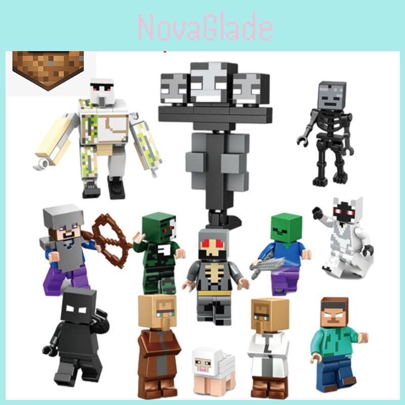Cartoon Figure Building Blocks Toy Compatible With Lego My World Redstone Steve Diy Educational Toy