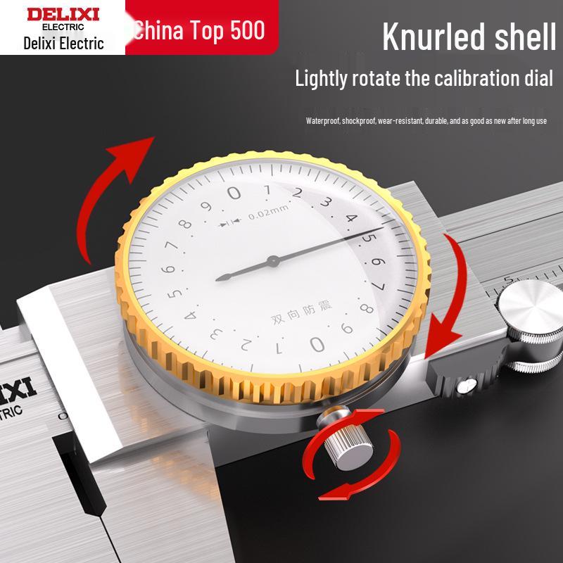 Delixi High Precision 0-300mm Shockproof Stainless Steel Vernier Caliper