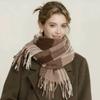 Winter Luxury Classic England Style Women Scarf Fashion Stripe Plaid Scarves Tassel Shawls Pashmina Lady Wrap Hijab