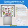 WPW10308869 W10308869 Refrigerator Door Shelf Bin Compatible with Whirlpool Maytag KitchenAid Kenmore French Door Refrigerator Parts Bin, Replacement