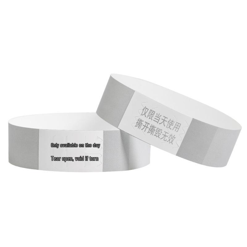 Custom Synthetic Paper Wristband for Events: KTV Ticket & Bar ID Band