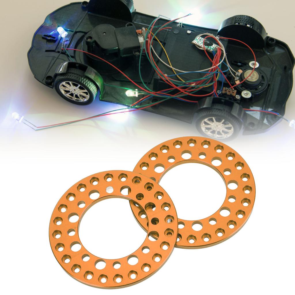 4Pcs 1.9in Wheel Outer Rings Rims Increase Stability CNC Machining Aluminum Alloy RC Wheel Outer Rings Rims for 1Celsius10 RC