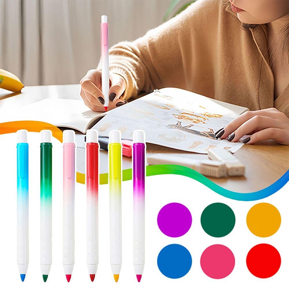 Replaceable Refills Erasable Crayon Smooth Writing Painting Doodle Pen Mechanical Crayon  Students